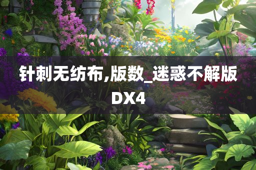 针刺无纺布,版数_迷惑不解版DX4