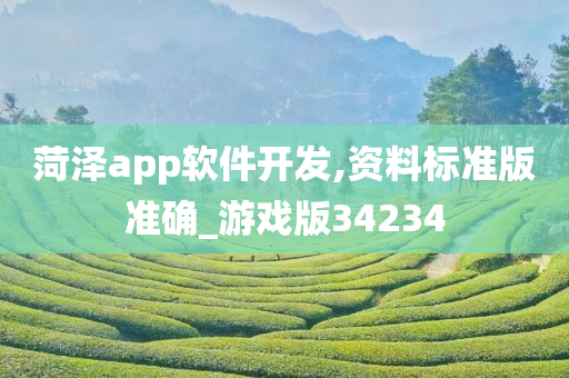 菏泽app软件开发,资料标准版准确_游戏版34234