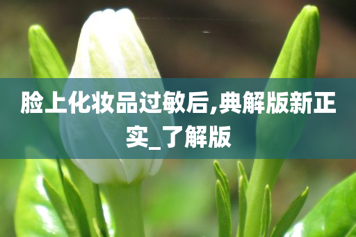 脸上化妆品过敏后,典解版新正实_了解版