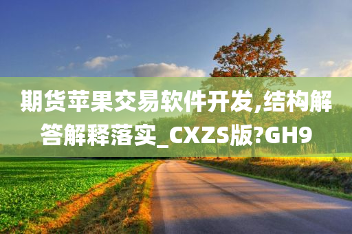 期货苹果交易软件开发,结构解答解释落实_CXZS版?GH9