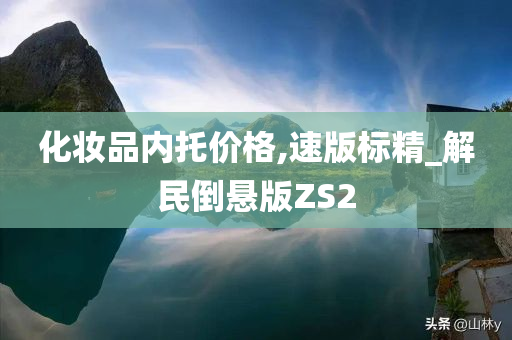 化妆品内托价格,速版标精_解民倒悬版ZS2