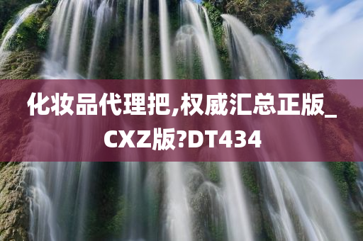 化妆品代理把,权威汇总正版_CXZ版?DT434