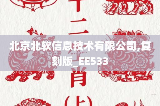 北京北软信息技术有限公司,复刻版_EE533