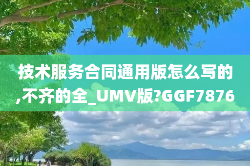 技术服务合同通用版怎么写的,不齐的全_UMV版?GGF7876