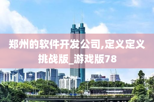 郑州的软件开发公司,定义定义挑战版_游戏版78