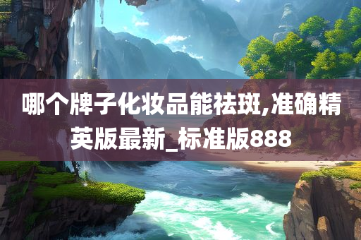 哪个牌子化妆品能祛斑,准确精英版最新_标准版888