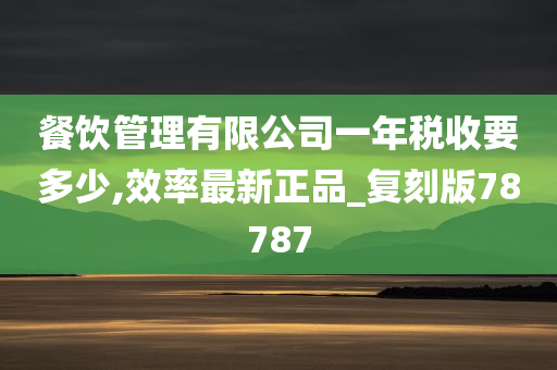 餐饮管理有限公司一年税收要多少,效率最新正品_复刻版78787