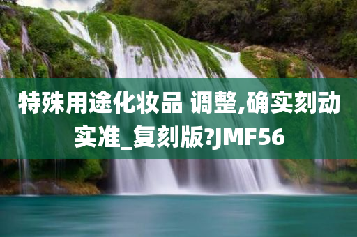 特殊用途化妆品 调整,确实刻动实准_复刻版?JMF56