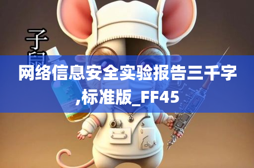 网络信息安全实验报告三千字,标准版_FF45