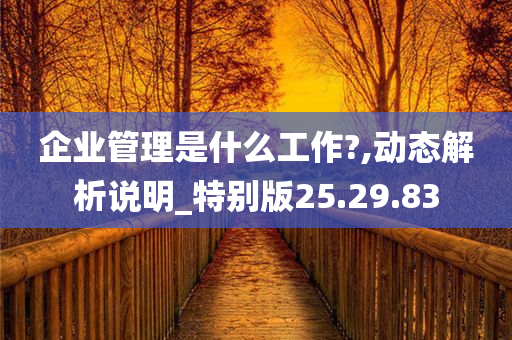 企业管理是什么工作?,动态解析说明_特别版25.29.83