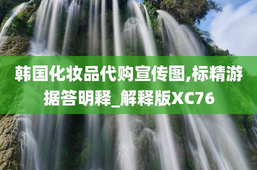 韩国化妆品代购宣传图,标精游据答明释_解释版XC76