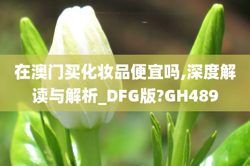 在澳门买化妆品便宜吗,深度解读与解析_DFG版?GH489