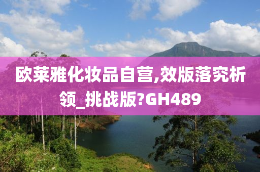 欧莱雅化妆品自营,效版落究析领_挑战版?GH489