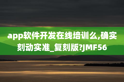 app软件开发在线培训么,确实刻动实准_复刻版?JMF56