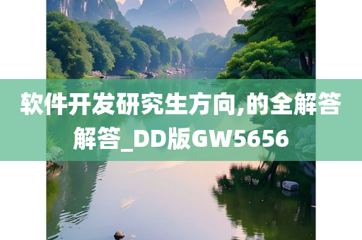 软件开发研究生方向,的全解答解答_DD版GW5656