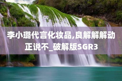 李小璐代言化妆品,良解解解动正说不_破解版SGR3