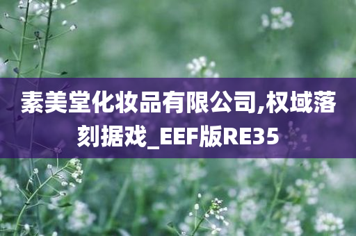 素美堂化妆品有限公司,权域落刻据戏_EEF版RE35