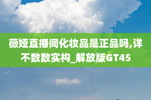 薇娅直播间化妆品是正品吗,详不数数实构_解放版GT45