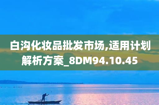 白沟化妆品批发市场,适用计划解析方案_8DM94.10.45