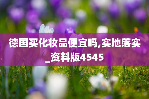 德国买化妆品便宜吗,实地落实_资料版4545