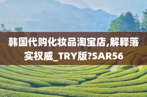 韩国代购化妆品淘宝店,解释落实权威_TRY版?SAR56