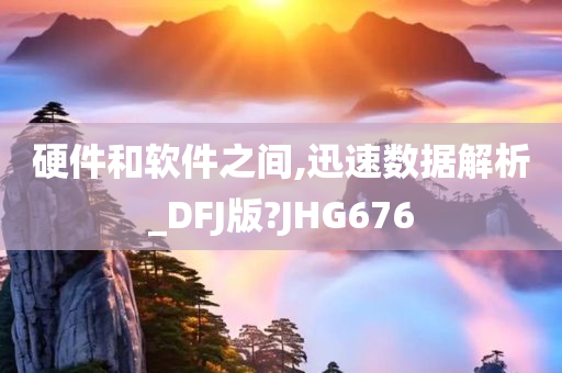 硬件和软件之间,迅速数据解析_DFJ版?JHG676