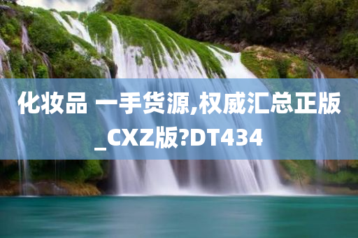 化妆品 一手货源,权威汇总正版_CXZ版?DT434