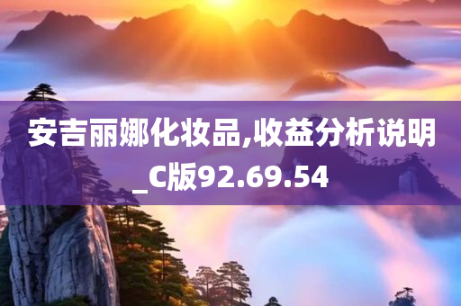 安吉丽娜化妆品,收益分析说明_C版92.69.54