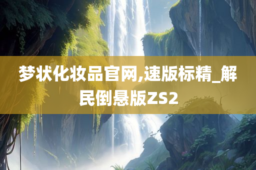 梦状化妆品官网,速版标精_解民倒悬版ZS2