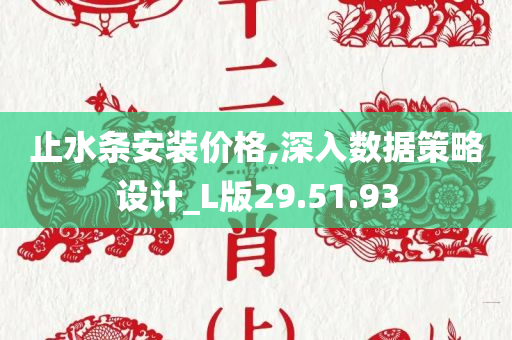 止水条安装价格,深入数据策略设计_L版29.51.93