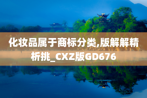 化妆品属于商标分类,版解解精析挑_CXZ版GD676