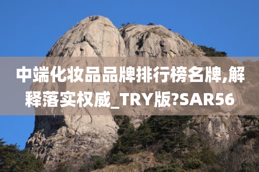 中端化妆品品牌排行榜名牌,解释落实权威_TRY版?SAR56