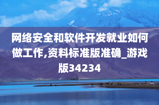 网络安全和软件开发就业如何做工作,资料标准版准确_游戏版34234