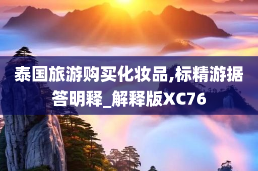 泰国旅游购买化妆品,标精游据答明释_解释版XC76