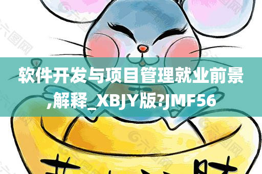 软件开发与项目管理就业前景,解释_XBJY版?JMF56