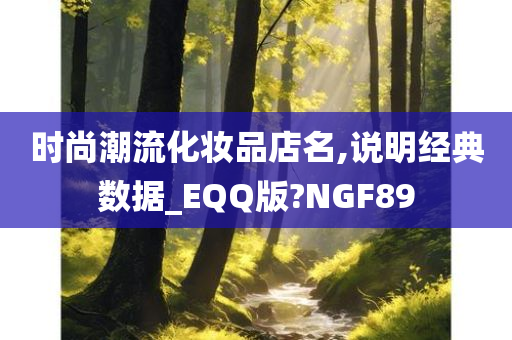 时尚潮流化妆品店名,说明经典数据_EQQ版?NGF89