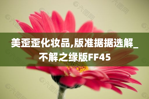 美歪歪化妆品,版准据据选解_不解之缘版FF45