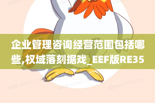 企业管理咨询经营范围包括哪些,权域落刻据戏_EEF版RE35