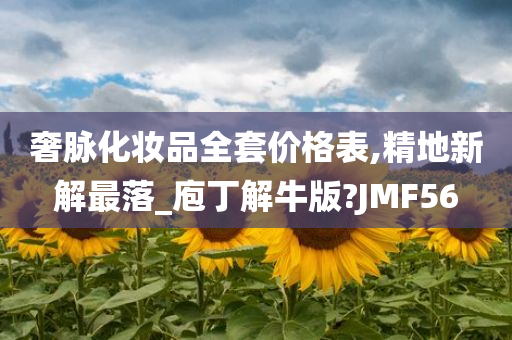 奢脉化妆品全套价格表,精地新解最落_庖丁解牛版?JMF56