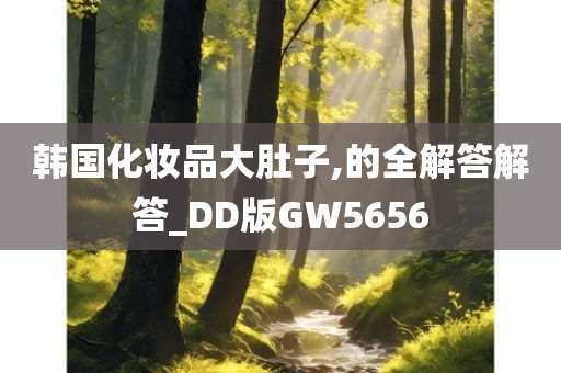 韩国化妆品大肚子,的全解答解答_DD版GW5656