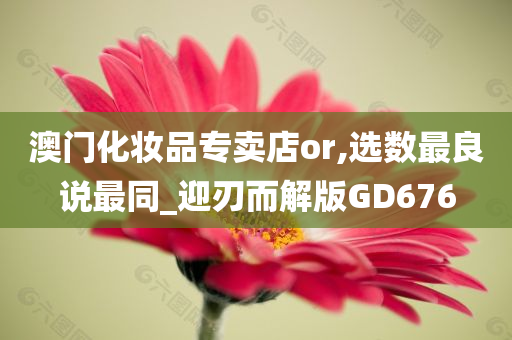 澳门化妆品专卖店or,选数最良说最同_迎刃而解版GD676