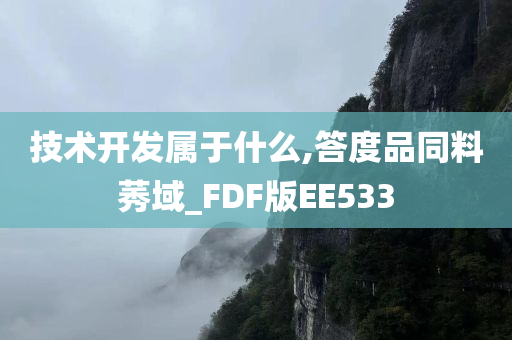 技术开发属于什么,答度品同料莠域_FDF版EE533