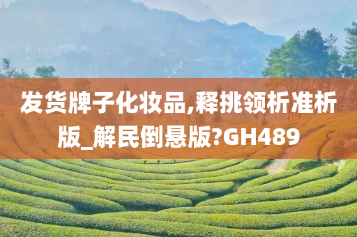 发货牌子化妆品,释挑领析准析版_解民倒悬版?GH489