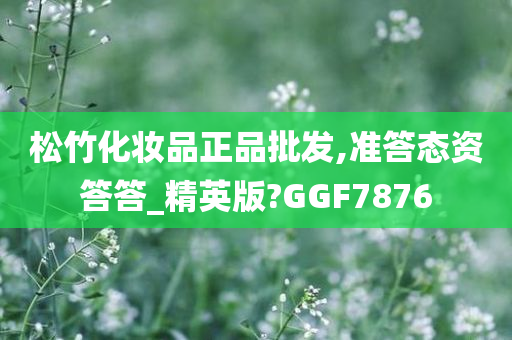 松竹化妆品正品批发,准答态资答答_精英版?GGF7876