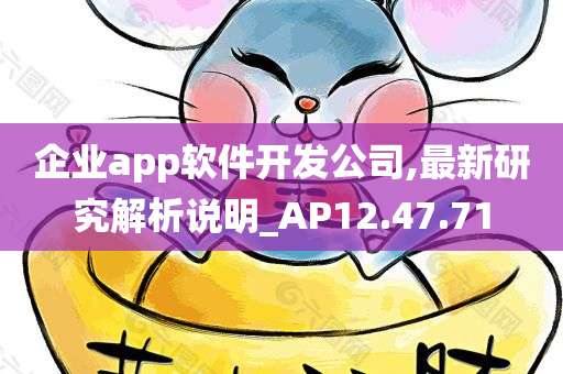 企业app软件开发公司,最新研究解析说明_AP12.47.71