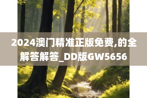 2024澳门精准正版免费,的全解答解答_DD版GW5656