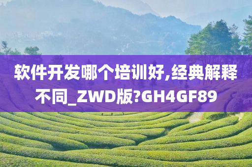 软件开发哪个培训好,经典解释不同_ZWD版?GH4GF89