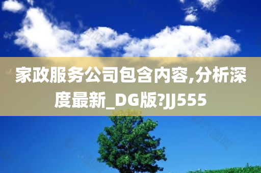 家政服务公司包含内容,分析深度最新_DG版?JJ555