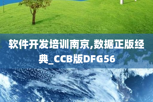 软件开发培训南京,数据正版经典_CCB版DFG56