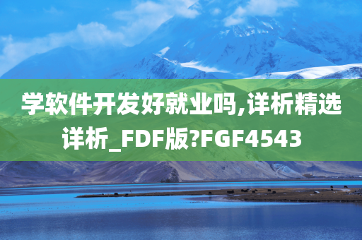 学软件开发好就业吗,详析精选详析_FDF版?FGF4543